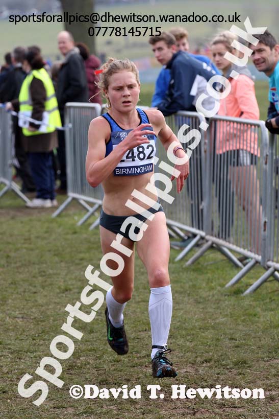Womens under-20s 2016 Inter Counties Cross Country Champs. and Cross Challenge Final, Cofton Park, Birmingham. Photo: David T. Hewitson/Sports for All Pics